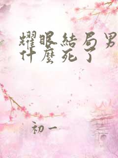 耀眼结局男主为什么死了