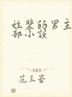 姓裴的男主的全部小说