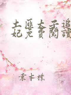 土匪太子追妻逃妃免费阅读
