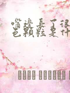 嘴边长了很多白色颗粒是什么