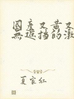 国产又黄又爽又无遮挡的激情视频