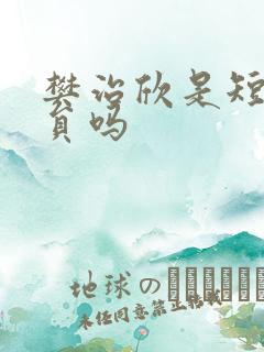 樊治欣是短剧演员吗