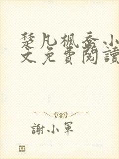 楚凡枫乔小说全文免费阅读最新章节