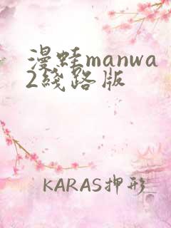漫蛙manwa2线路版