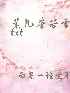 叶凡唐若雪医婿txt