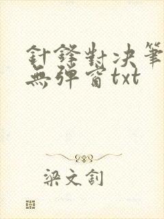 针锋对决笔趣阁无弹窗txt