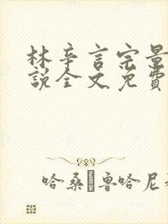 林辛言宗景灏小说全文免费阅读