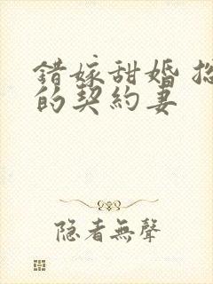 错嫁甜婚 总裁的契约妻