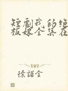 短剧我的绝色老板娘全集在线观看