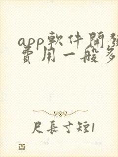 app软件开发费用一般多少钱