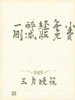 一醉经年小说未删减版免费阅读