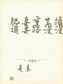 肥妻重生摄政王追妻路漫漫短剧免费播放