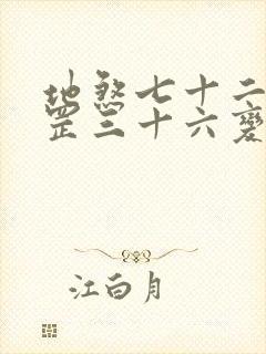 地煞七十二变天罡三十六变