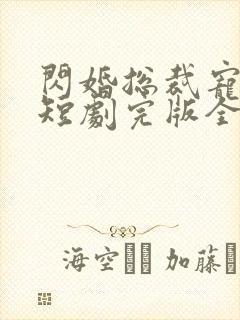 闪婚总裁宠上天短剧完版全集