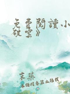 免费阅读小说《破云》