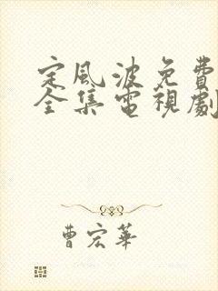 定风波免费观看全集电视剧高清