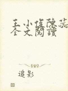 王小俊陈蕊免费全文阅读
