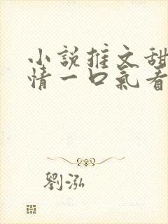 小说推文甜文言情一口气看完