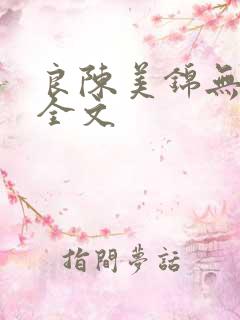 良陈美锦无删减全文