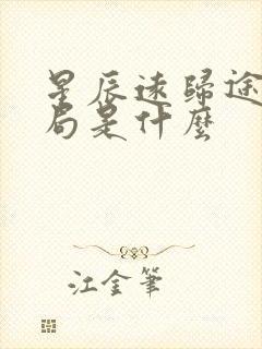 星辰远归途大结局是什么