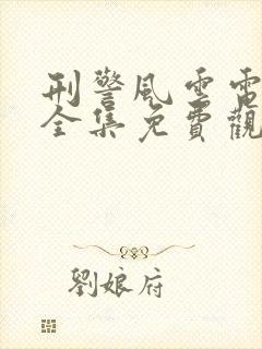 刑警风云电视剧全集免费观看国语