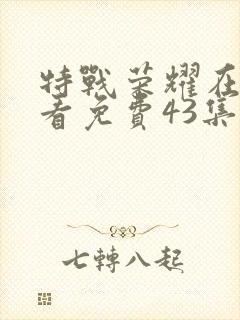 特战荣耀在线观看免费43集