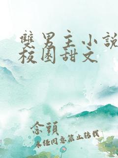 双男主小说推荐校园甜文