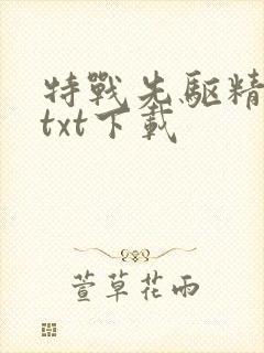 特战先驱精校版txt下载