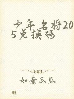 少年名将2025兑换码