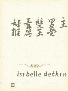 好看双男主小说推荐主受