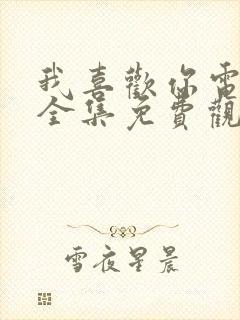 我喜欢你电视剧全集免费观看