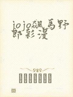 jojo飙马野郎彩漫