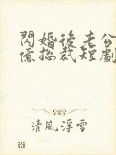 闪婚后老公是千亿总裁短剧