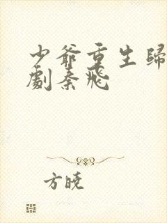 少爷重生归来短剧秦飞