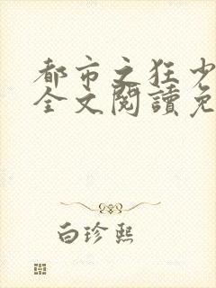 都市之狂少归来全文阅读免费