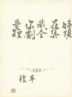 爱你藏在时光里短剧全集视频