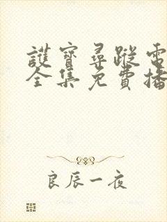 护宝寻踪电视剧全集免费播放