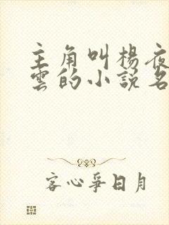 主角叫杨夜和江云的小说名字