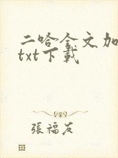 二哈全文加番外txt下载