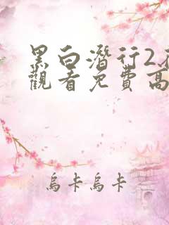 黑白潜行2在线观看免费高清完整版