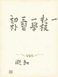 初三一对一数学补习学校