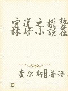 官道之权势滔天林峰小说在线阅读