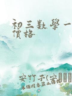 初三数学一对一价格