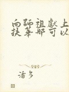 向师祖献上咸鱼扶华哪可以找到