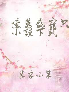 亿万盛宠只为你小说下载