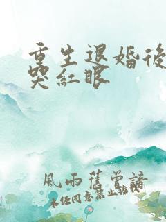 重生退婚后前夫哭红眼