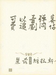 可以看弹幕的免费追剧网站