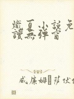 炽夏小说免费阅读无弹窗
