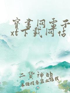 宝书网电子书txt下载网站