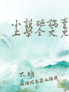 小说砸锅卖铁去上学全文免费阅读